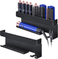 Hair Tool Organizer Wall Mount Hair Dryer & Curling Iron Holder - Tidy