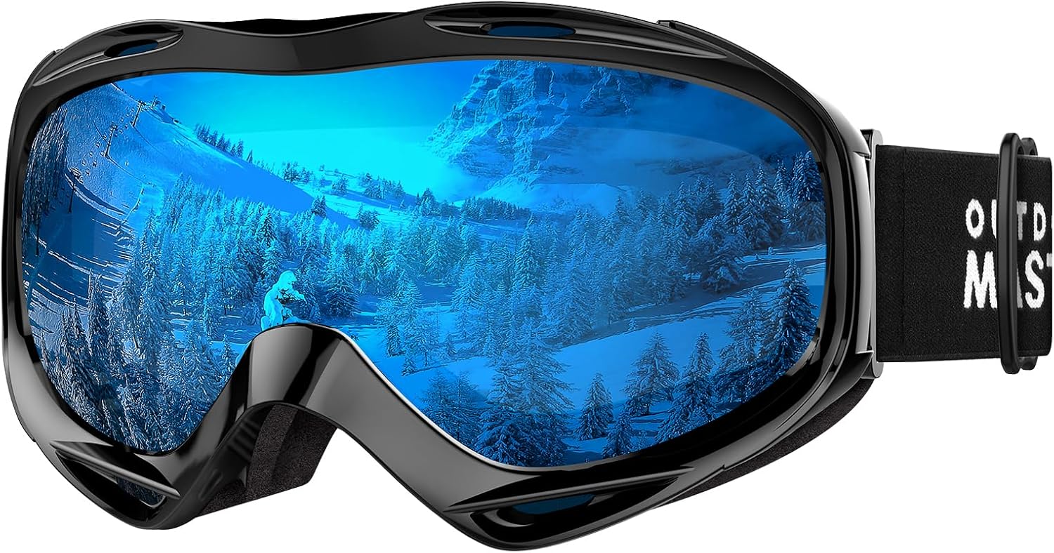 OutdoorMaster OTG Ski Goggles for Men, Women & Youth - UV Protection