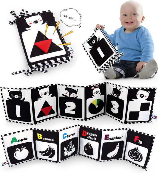 Yohome High Contrast Sensory Baby Soft Book