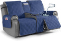 Loveseat Recliner Cover with Center Console - 100% Waterproof Pet