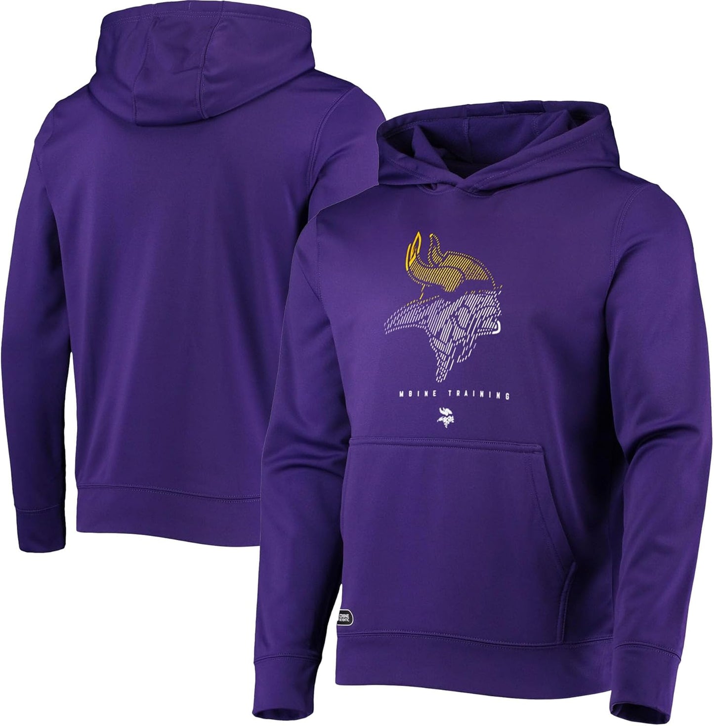 NFL Youth Pullover Hoodie with Faded Logo for Young Fans