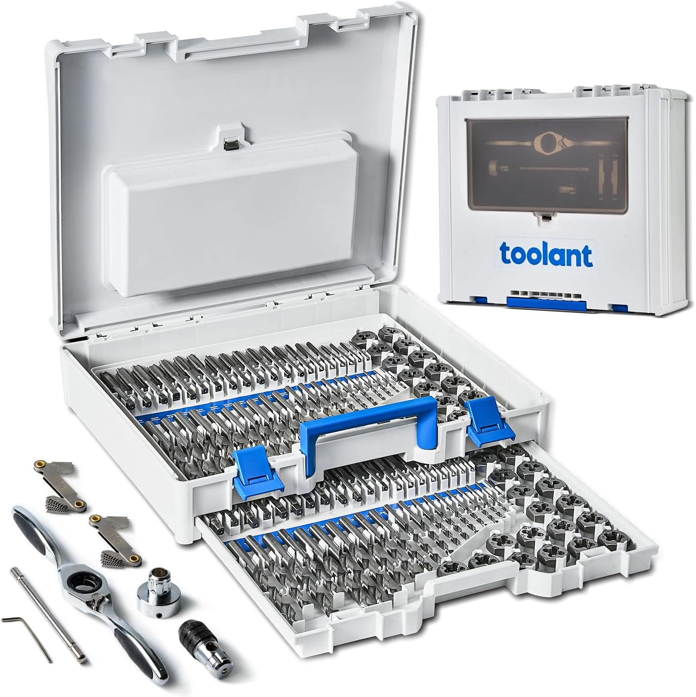 Toolant 127 Piece Ratcheting Tap and Die Set for Threading