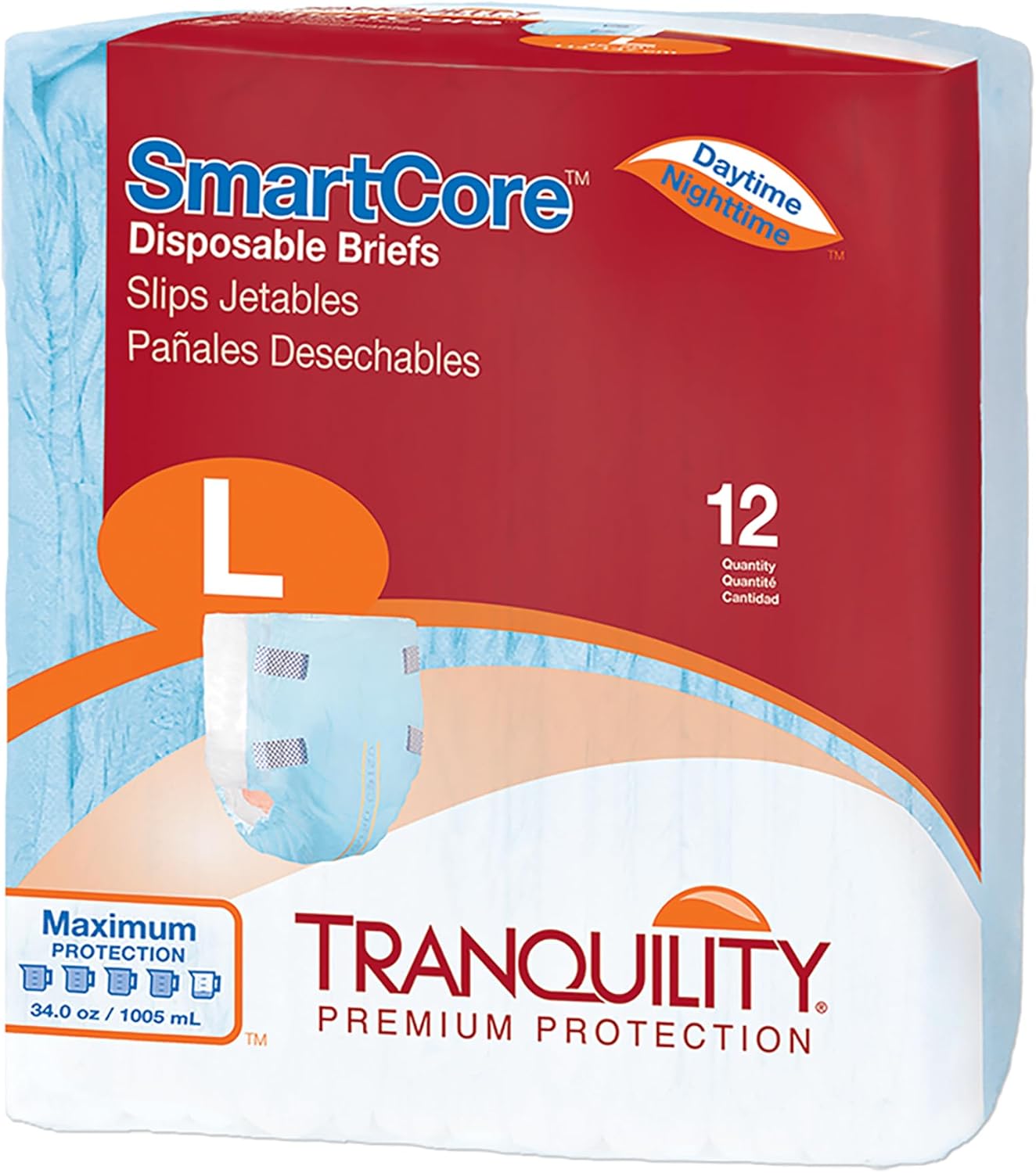 Tranquility SmartCore Adult Disposable Briefs for Comfort