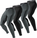 Men's Compression Pants Leggings 4/6 Pack - Performance Baselayer