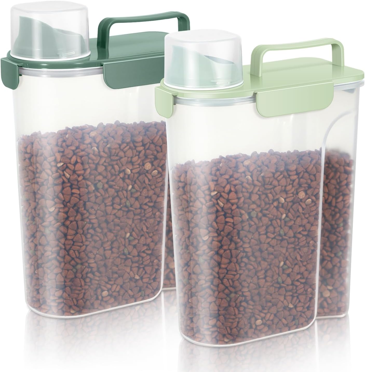 Dog Food Storage Container with Large Nozzle and Handle