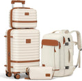 Expandable Carry on Luggage Set 3-Piece with Spinner Wheels