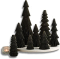 Honeycomb Paper Christmas Trees Set of 8 - Vintage Fold-Out Holiday