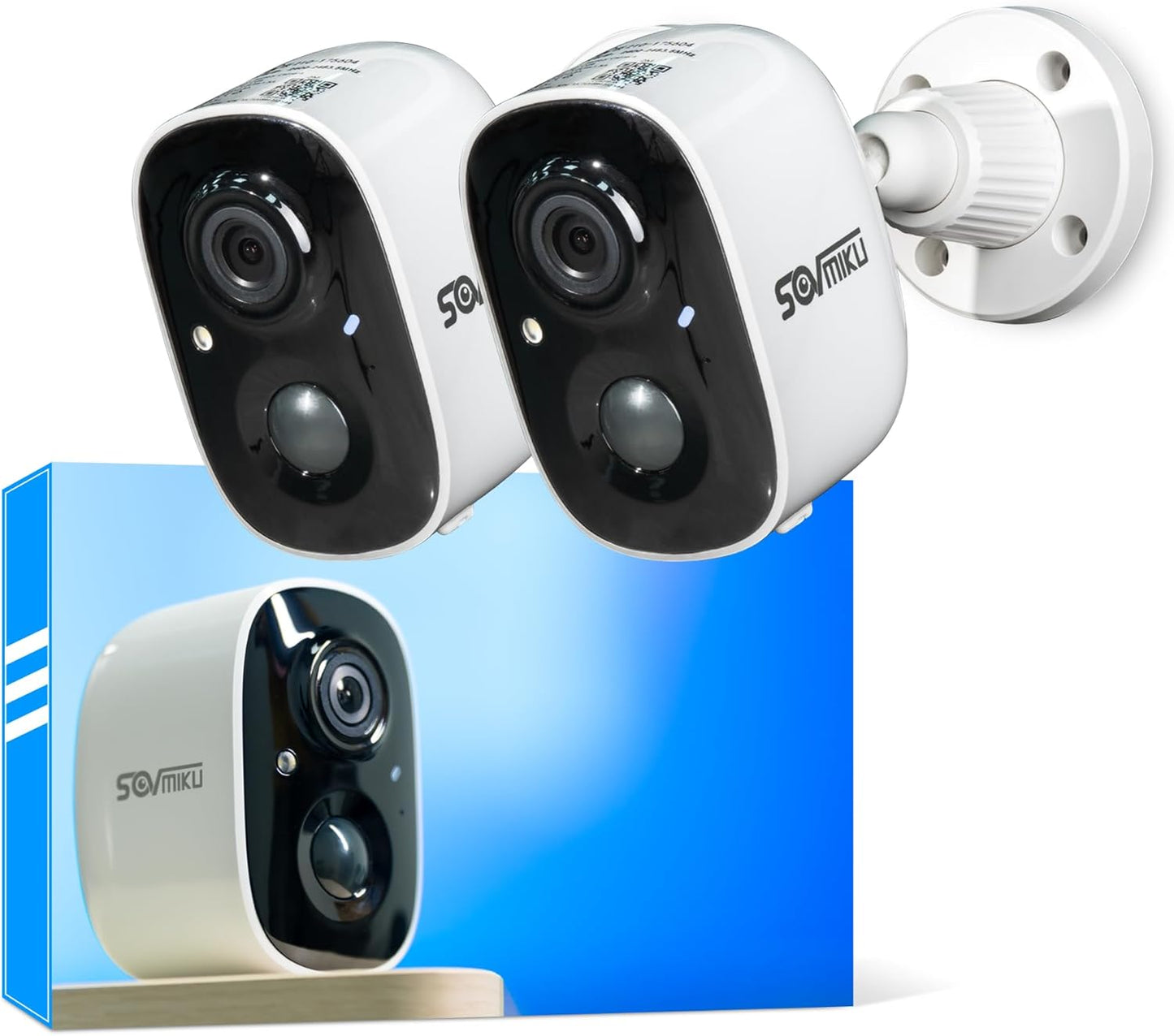 Vicohome 2K Security Camera Wireless Indoor Outdoor with Siren