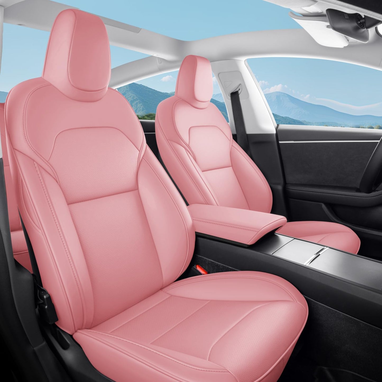 2024 Tesla Model 3 Highland Nappa Leather Seat Covers Full Set
