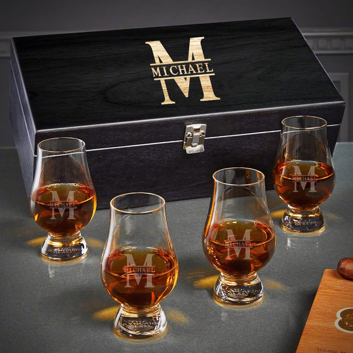 Personalized Glencairn Whiskey Gift Set for Enthusiasts