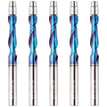5PCS Upcut Spiral Flush Trim Router Bit 1/4 in Shank - Durable Cut