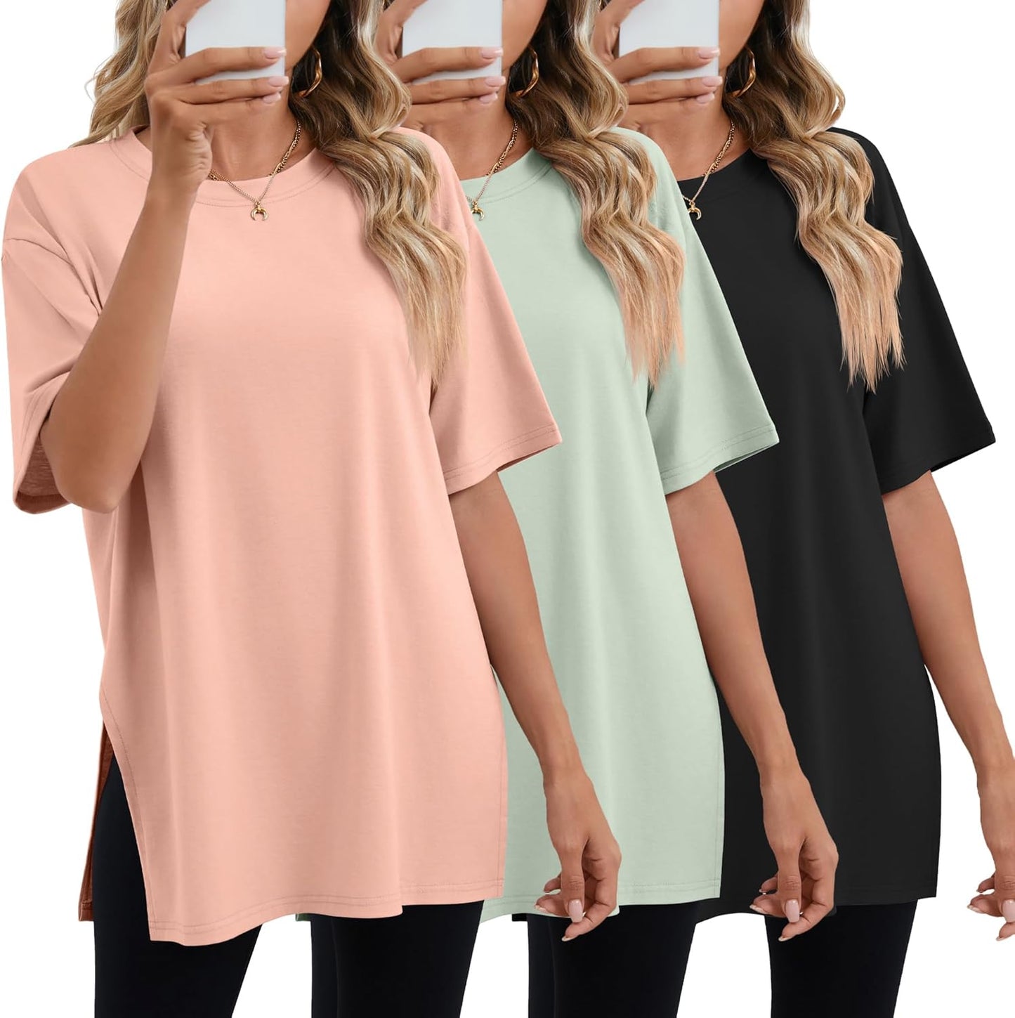 Huukeay Women's Oversized Gym T Shirts for Casual Workout Style