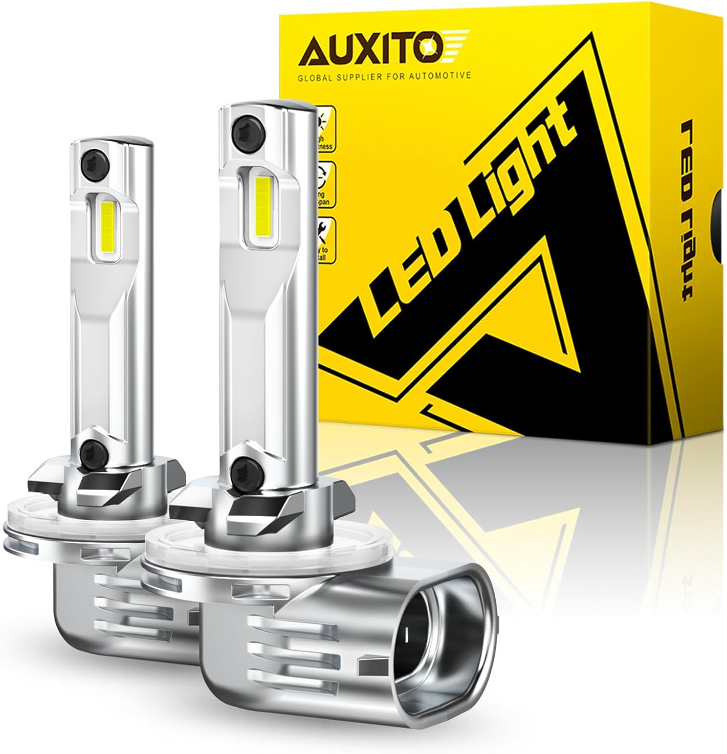 AUXITO 881 LED Fog Light Bulbs: 500% Brighter, 10-Year Lifespan