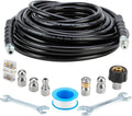 Sewer Jetter Kit 50FT for Pressure Washer - Heavy Duty Drain Cleaning