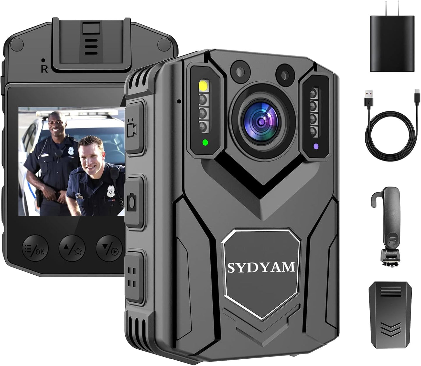 2K Body Camera with Night Vision and Long Battery Life