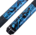 58 in Hand-Painted Pool Cue with Irish Linen Wrap - Classic Grip