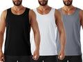 Men's Neon Swim Tank Tops for Quick Dry Athletic Workouts