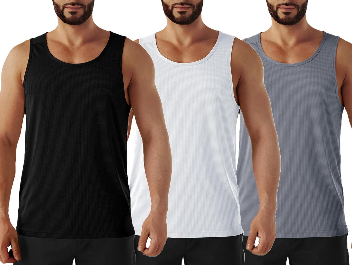 Men's Neon Swim Tank Tops for Quick Dry Athletic Workouts