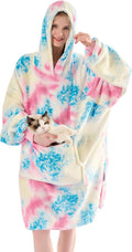 Krifey Wearable Blanket Hoodie Oversized Sherpa - Cozy Gift
