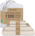 Threadmill Luxury Supima Cotton Sheets Full Set - 1200 TC Supima