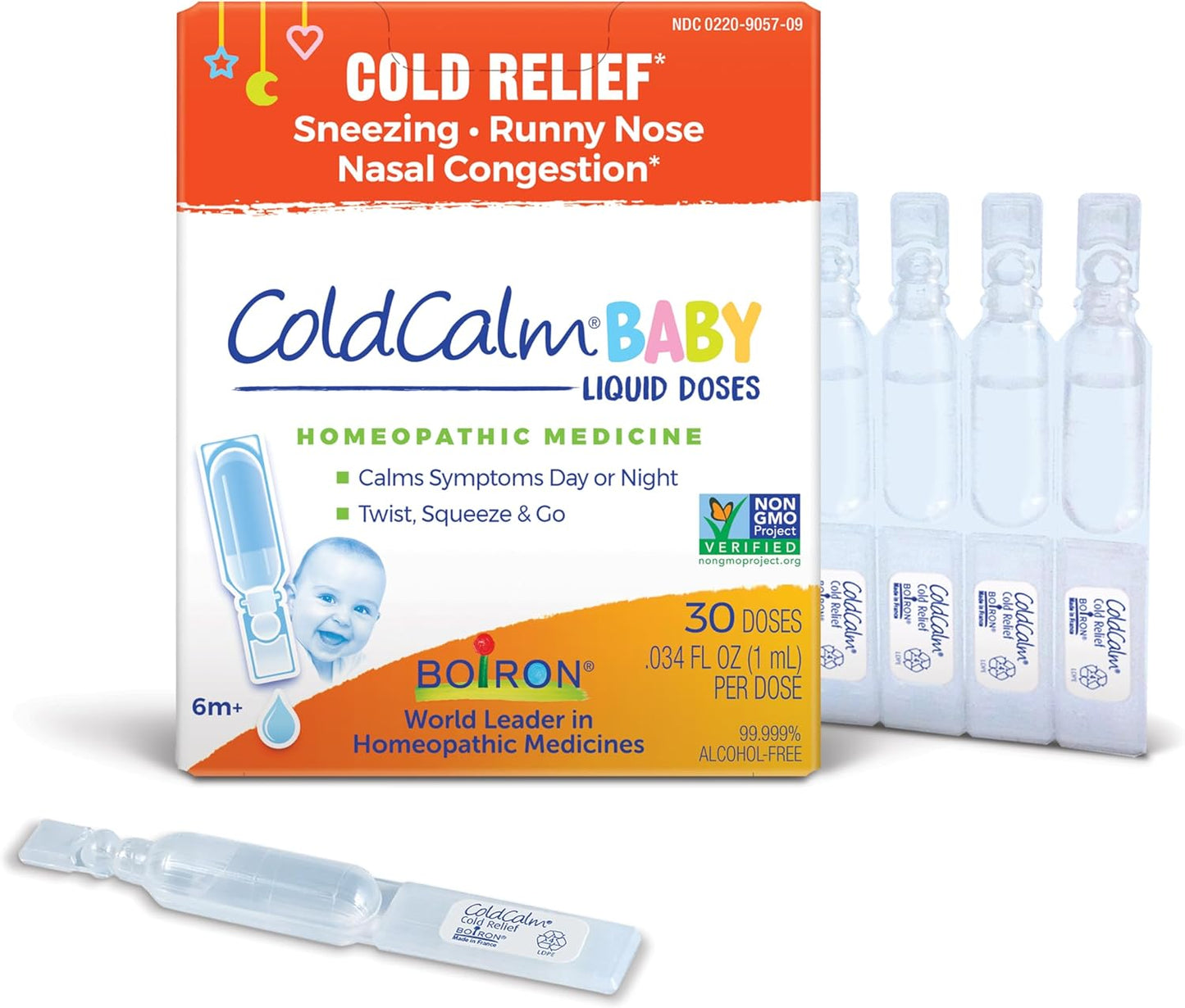 Boiron ColdCalm Baby Drops - Relief from Cold Symptoms - 30 Ct