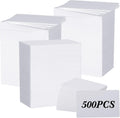 Blank PVC ID Cards 500 Pack CR80 30 Mil - Durable White Cards