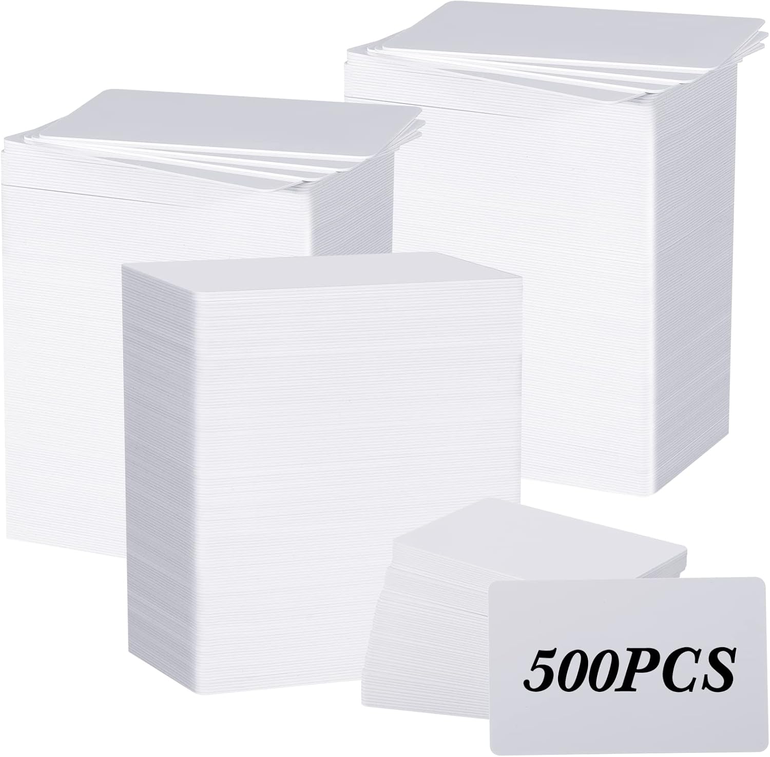 Yexiya 500 Pcs Blank PVC Cards for ID Badge Printers