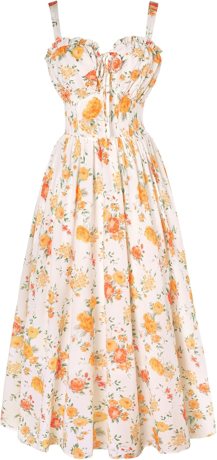 Floral Corset Summer Dresses for Women by Scarlet Darkness