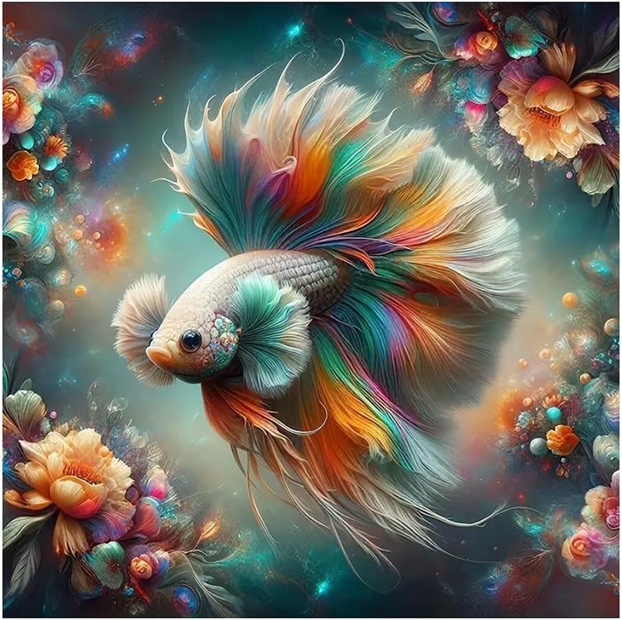 Colorful Goldfish Diamond Art Kit - DIY Fun!