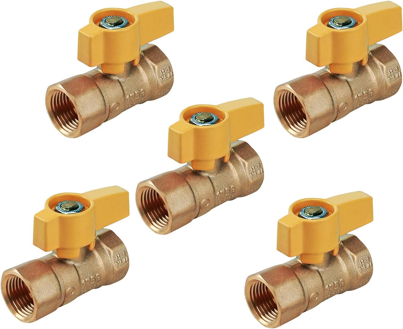 Midline Valve Y34FIP-5 Premium Brass Gas Ball Valve for Flow Control