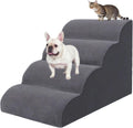 4 Step Pet Stairs Ramp for High Beds Sofas 18-24 in - Stable Non-Slip