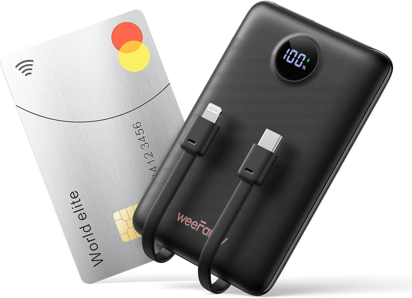 Fast-charging Mini Power Bank 10000mAh USB-C WeeFancy