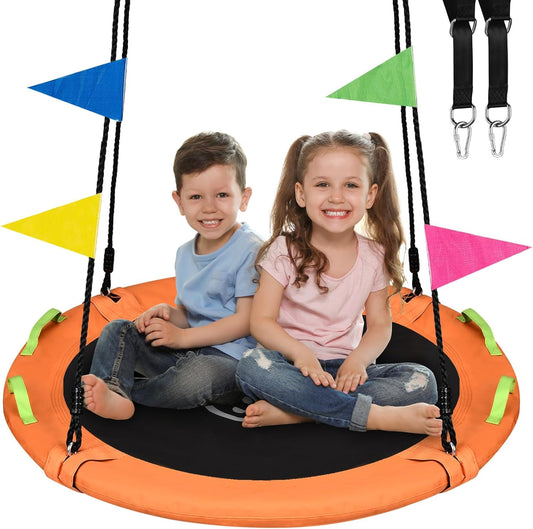 Tree Swing for Kids, 40 Inch Saucer Swing with 900lbs Capacity