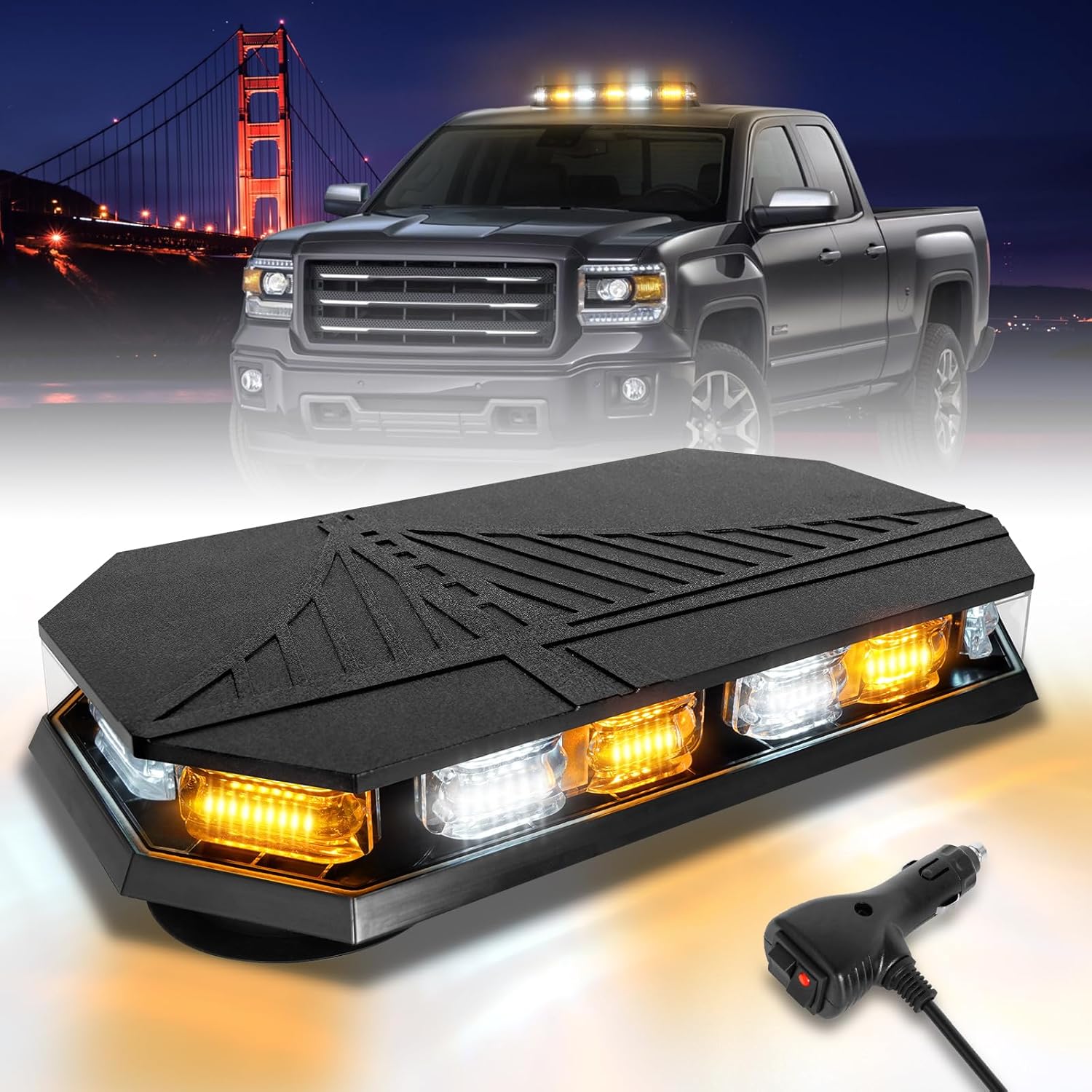 HLauto 406D Rooftop Emergency Strobe Lights Bar for Safety