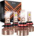 SEALIGHT X6S 9005 H11 H9 H8 Bulbs Combo - Ultra Bright Headlight