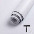 White Peel and Stick Wallpaper Contact Paper for Cabinets and Walls