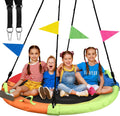 Tree Swing Saucer Swing 60 in Large for Family - Multicolor Outdoor