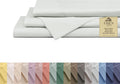 Full Size Cotton Percale Sheets Dove Grey - Deep Pocket 4-Piece Set