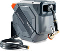 Retractable Garden Hose Reel 1/2 in x 130 ft - Heavy Duty Wall Mount