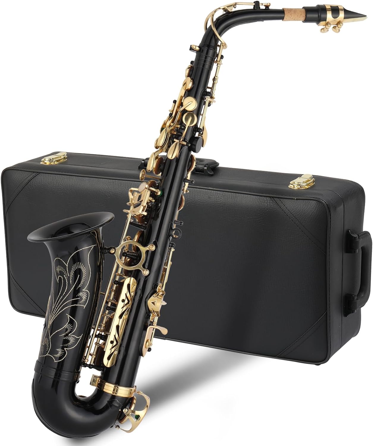 E Flat Alto Saxophone with Case and Accessories for All Levels
