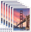 9x12 Picture Frame 6-Pack - White Collage Frames for Certificates