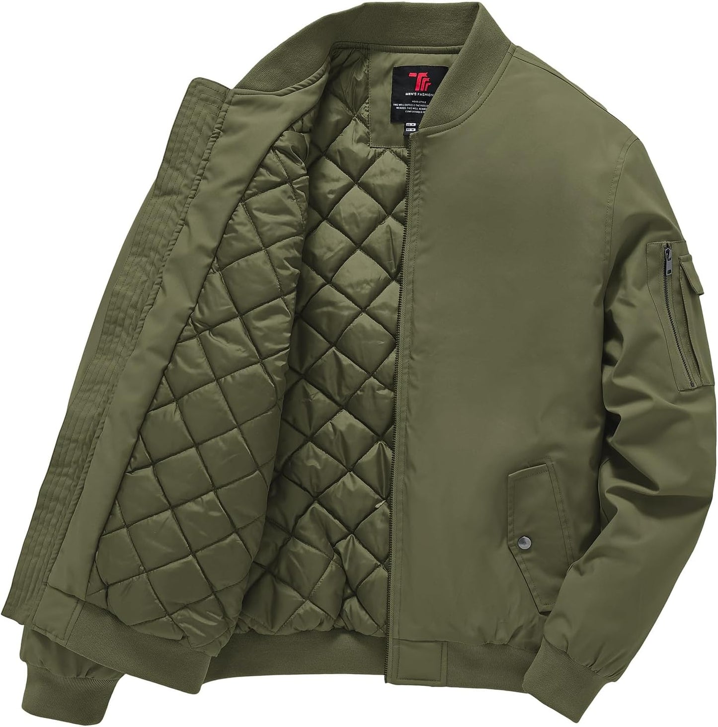 Gopune Men's Windproof Bomber Jacket for Stylish Winter Wear