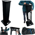 Rockville RTP-GO Collapsible DJ Totem Light Stand - Portable Stability
