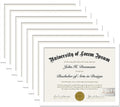 White 8.5x11 Frame Display for Document Certificate - 8 Pack