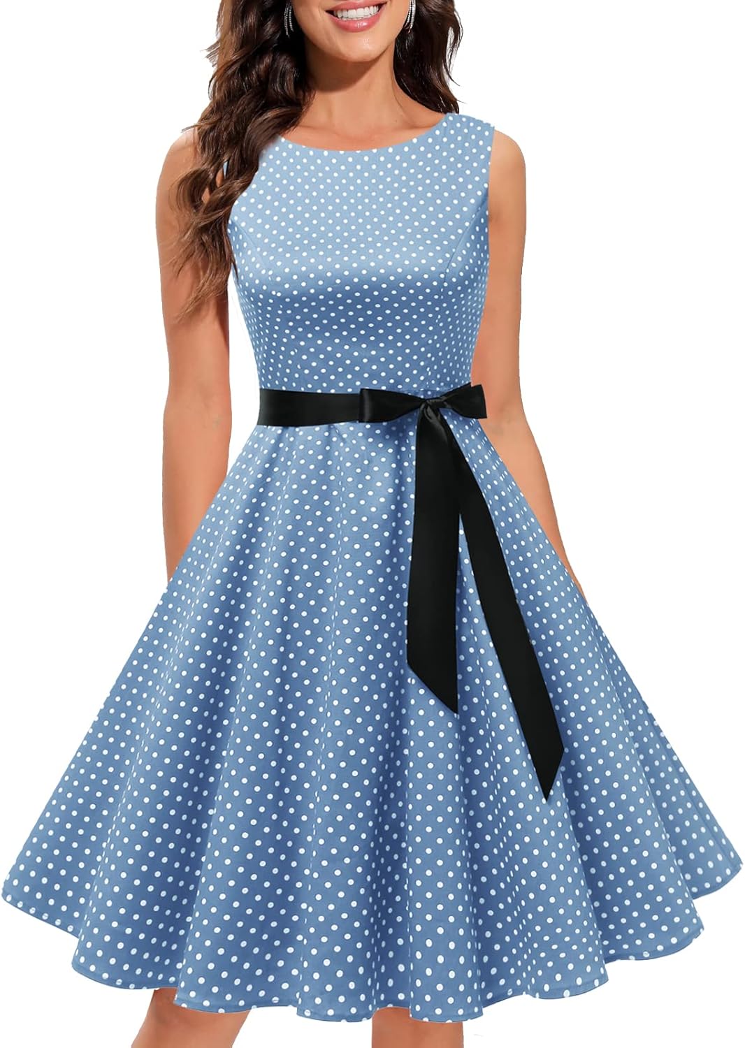 Gardenwed Womens Sleeveless Vintage Cocktail Dress for Elegance