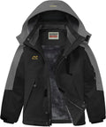 Boys Waterproof Ski Coat - Warm Fleece Snow Jacket Waterproof