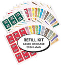 Alphabet Labels for File Folders A to Z Plus Mc - 2034 Refill Kit