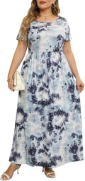 Nemidor Plus Size Maxi Dress for Curvy Women (Style PJC8)