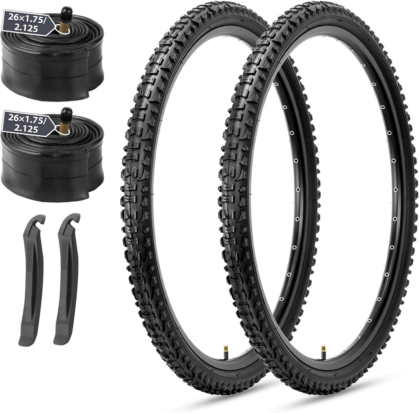 MOHEGIA Mountain Bike Tires Set: Durable 26-Inch Folding Tires