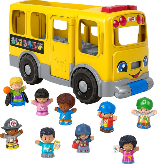 Fisher-Price Little People Big Yellow School Bus Toy for Kids